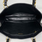 Chanel Tote CC Logo Leather Black — view 8