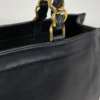 Chanel Tote CC Logo Leather Black — view 5