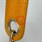 Chanel Shoulder Bag Triple CC Logo Drawstring Caviar Leather Yellow — view 8