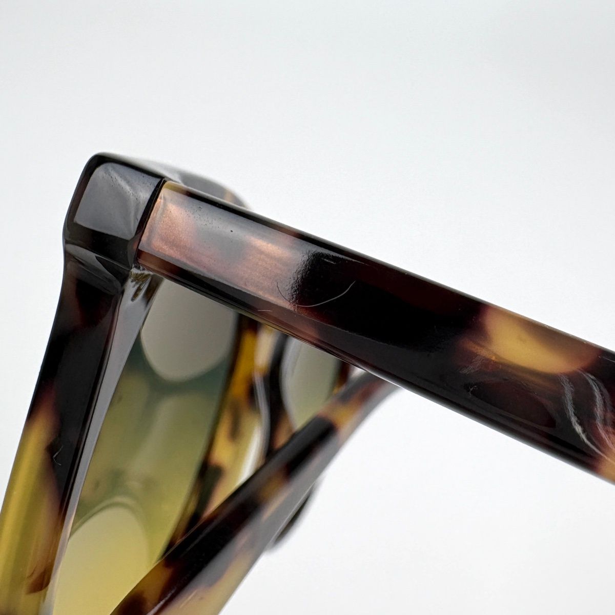 Gucci Sunglasses Interlocking Gradient Demi Pattern Acetate Brown Eyewear — view 3