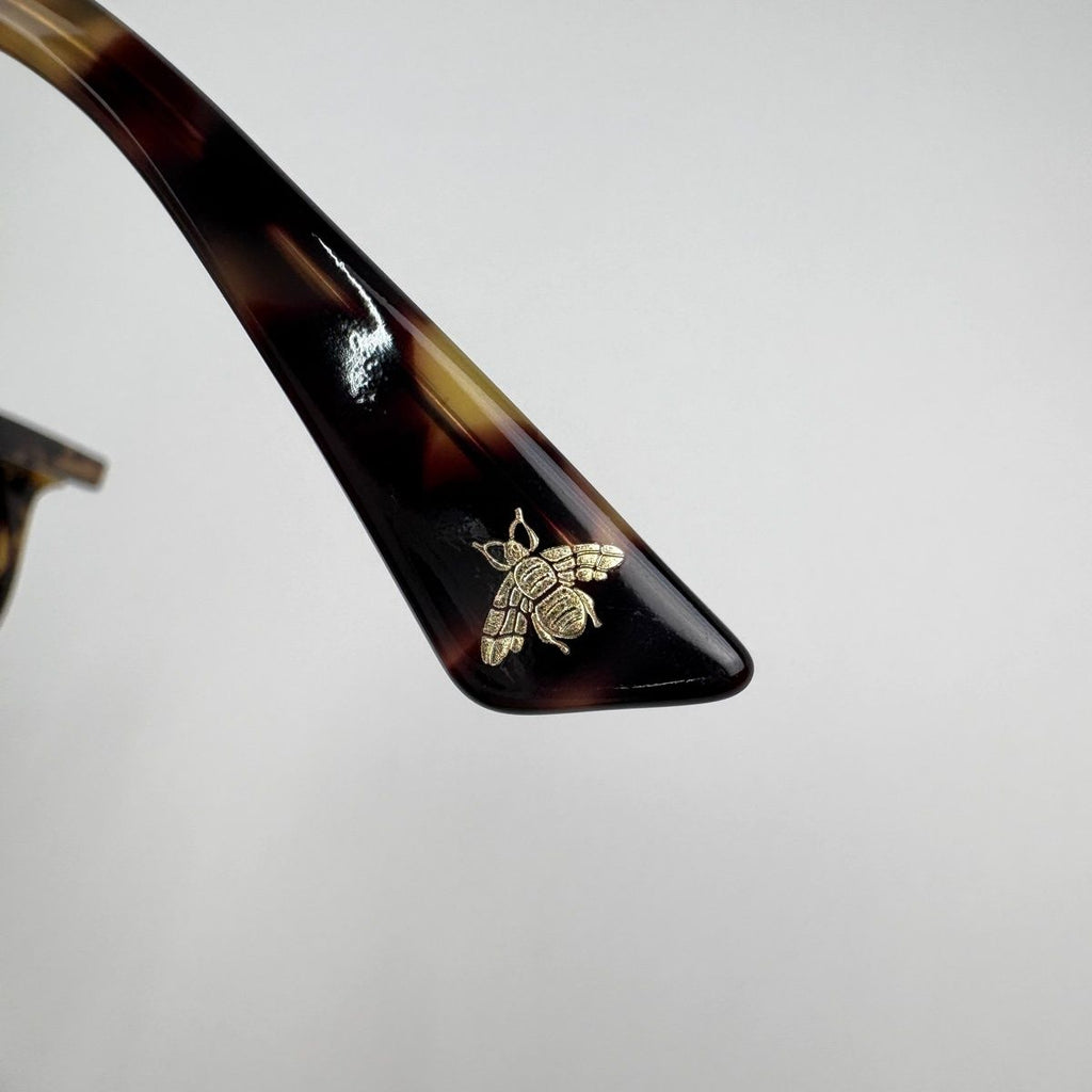 Gucci Sunglasses Interlocking Gradient Demi Pattern Acetate Brown Eyewear — view 4