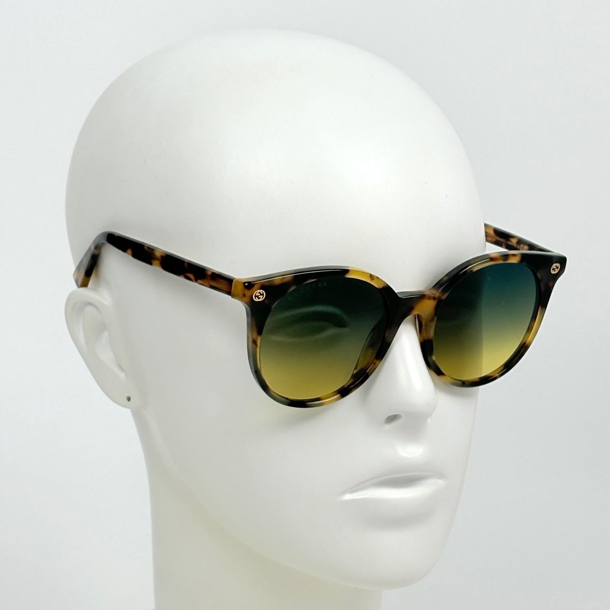Gucci Sunglasses Interlocking Gradient Demi Pattern Acetate Brown Eyewear — view 5