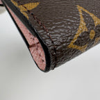 Louis Vuitton Portefeuille Victorine Trifold Wallet Monogram Rosevalerine Brown — view 3