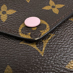 Louis Vuitton Portefeuille Victorine Trifold Wallet Monogram Rosevalerine Brown — view 4