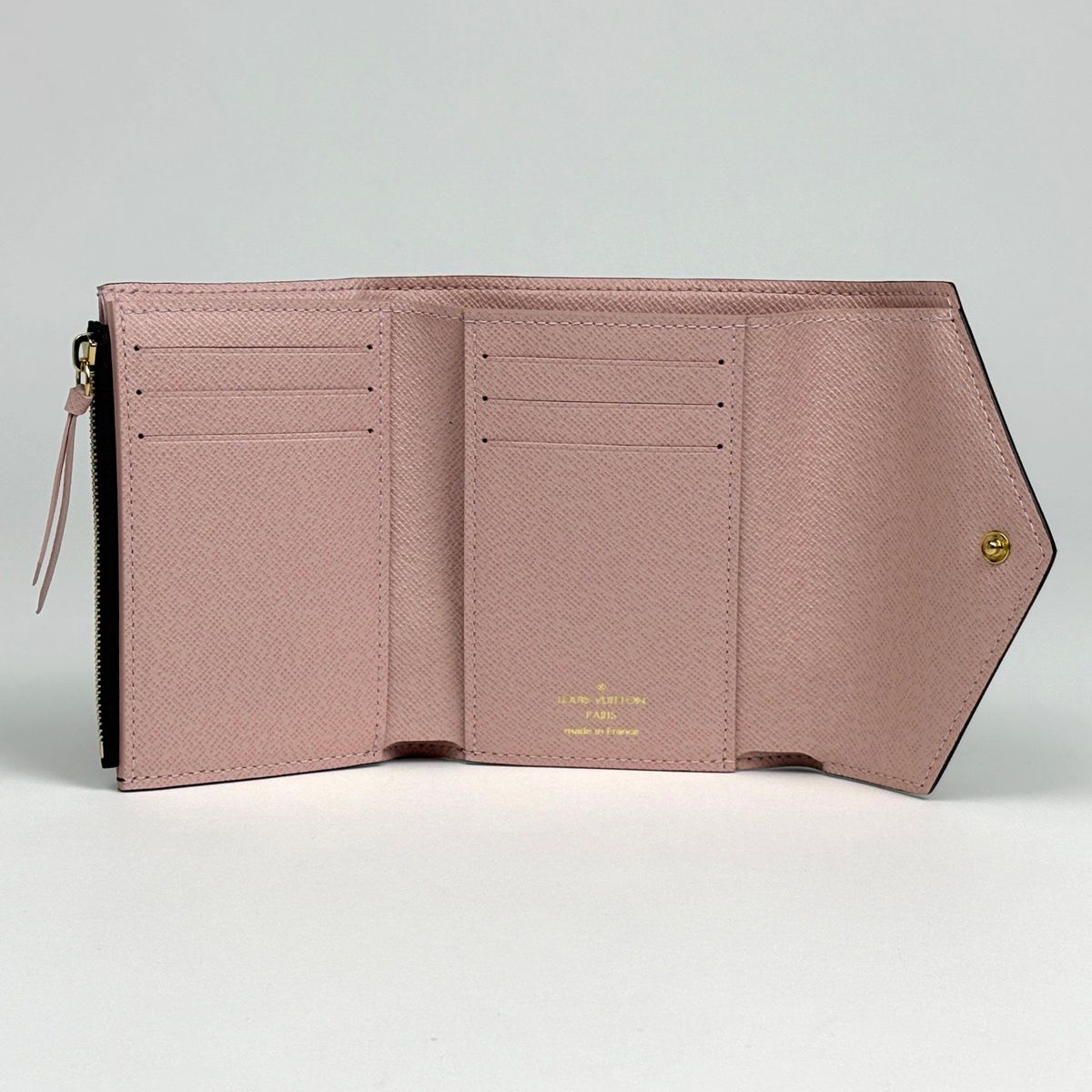 Louis Vuitton Portefeuille Victorine Trifold Wallet Monogram Rosevalerine Brown — view 8
