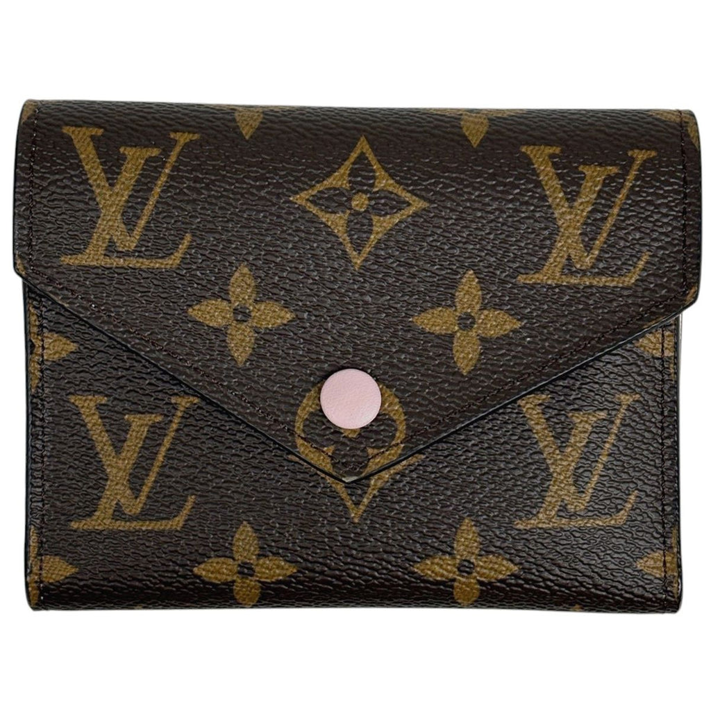 Louis Vuitton Portefeuille Victorine Trifold Wallet Monogram Rosevalerine Brown