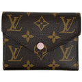 Louis Vuitton Portefeuille Victorine Trifold Wallet Monogram Rosevalerine Brown