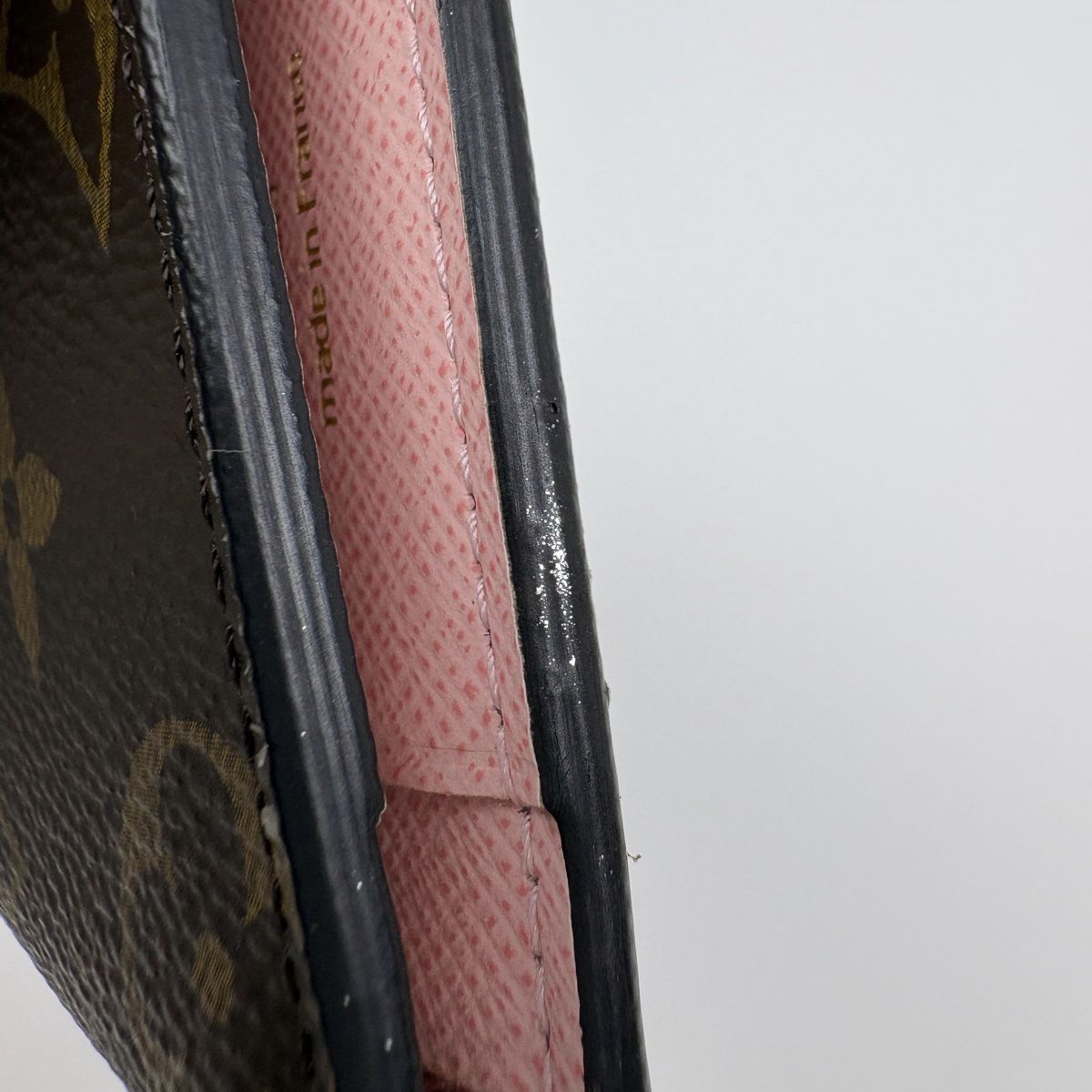 Louis Vuitton Portefeuille Zoe Trifold Wallet Compact Monogram Rose Velours — view 4