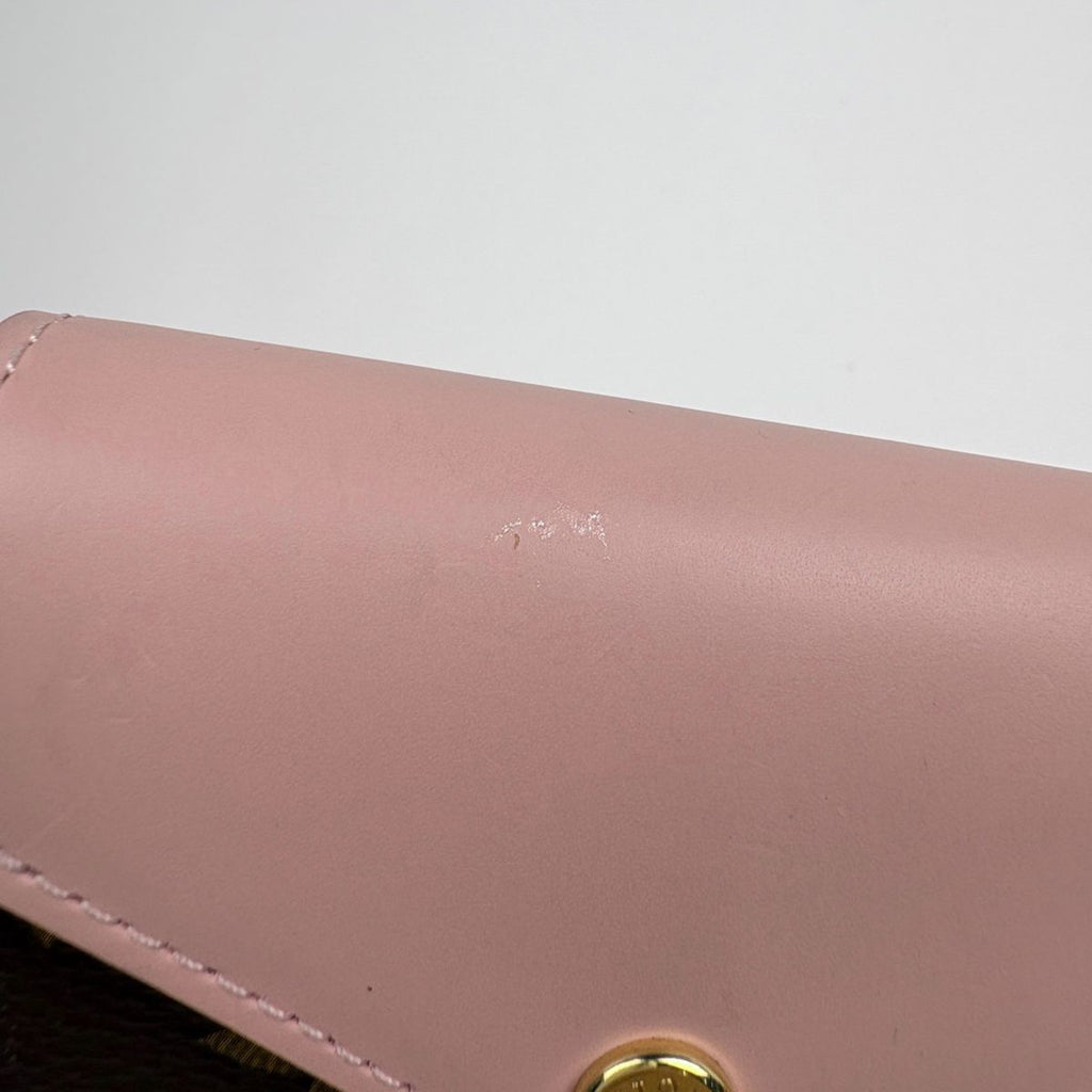 Louis Vuitton Portefeuille Zoe Trifold Wallet Compact Monogram Rose Velours — view 7