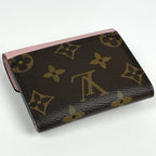 Louis Vuitton Portefeuille Zoe Trifold Wallet Compact Monogram Rose Velours — view 2