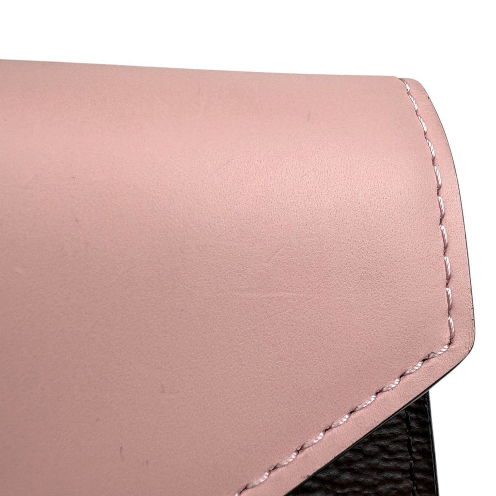 Louis Vuitton Portefeuille Zoe Trifold Wallet Compact Monogram Rose Velours — view 6