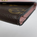 Louis Vuitton Portefeuille Zoe Trifold Wallet Compact Monogram Rose Velours — view 3
