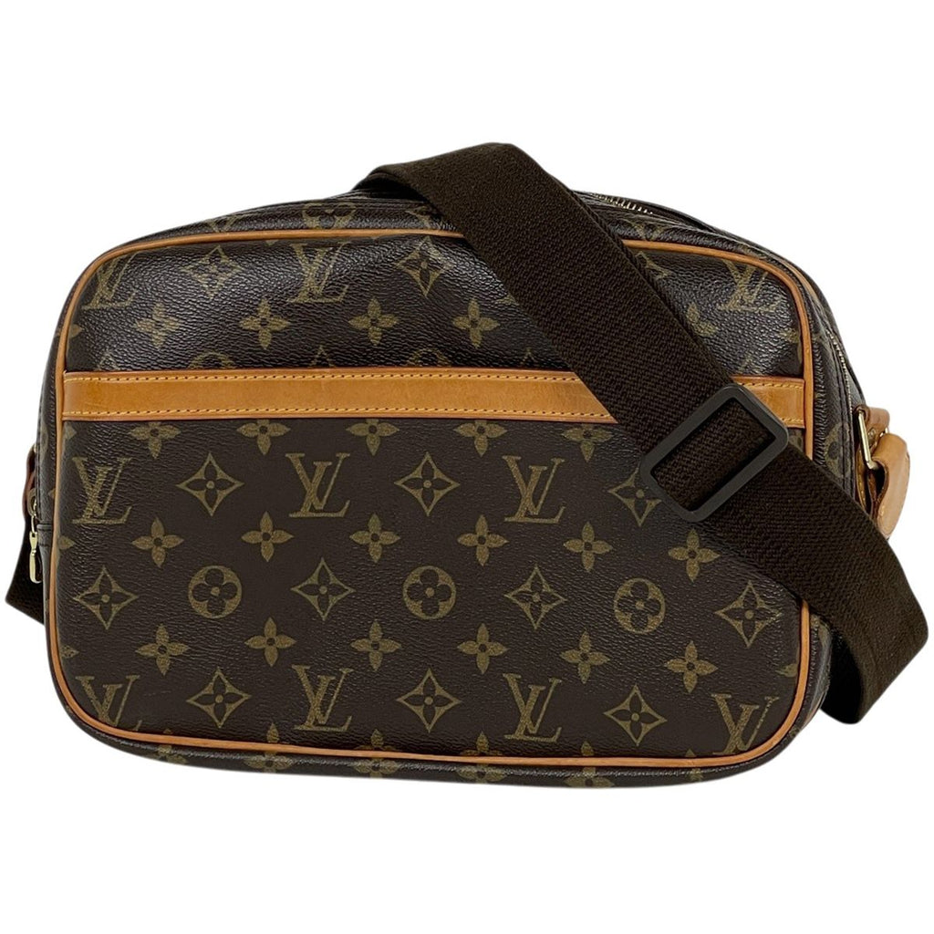 Louis Vuitton Reporter PM Shoulder Bag Crossbody Monogram Brown