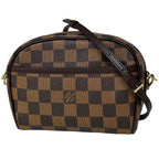 Louis Vuitton Pochette Ipanema Shoulder Bag Damier Brown