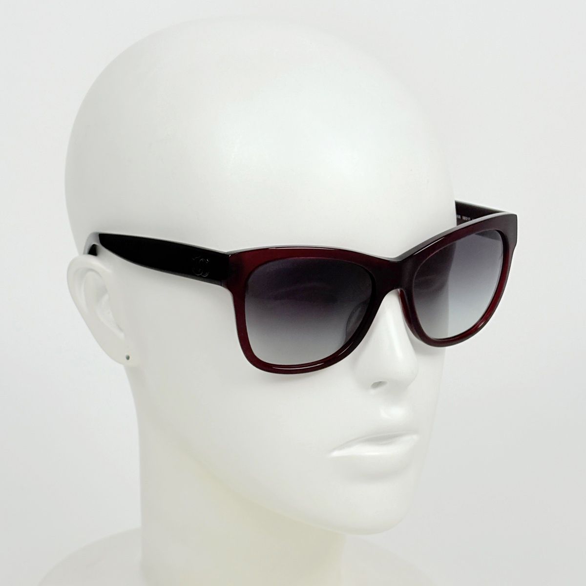Chanel Sunglasses CC Logo Gradient Eyewear Acetate Bordeaux — view 6