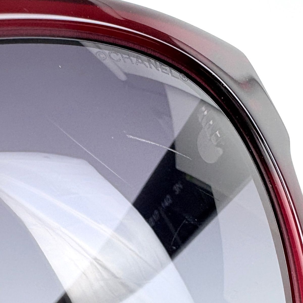 Chanel Sunglasses CC Logo Gradient Eyewear Acetate Bordeaux — view 4