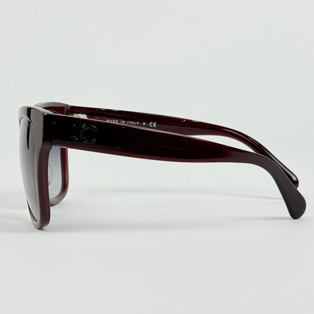 Chanel Sunglasses CC Logo Gradient Eyewear Acetate Bordeaux — view 2