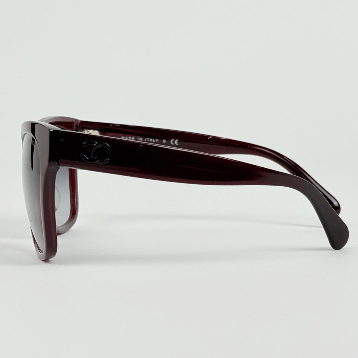 Chanel Sunglasses CC Logo Gradient Eyewear Acetate Bordeaux — view 2