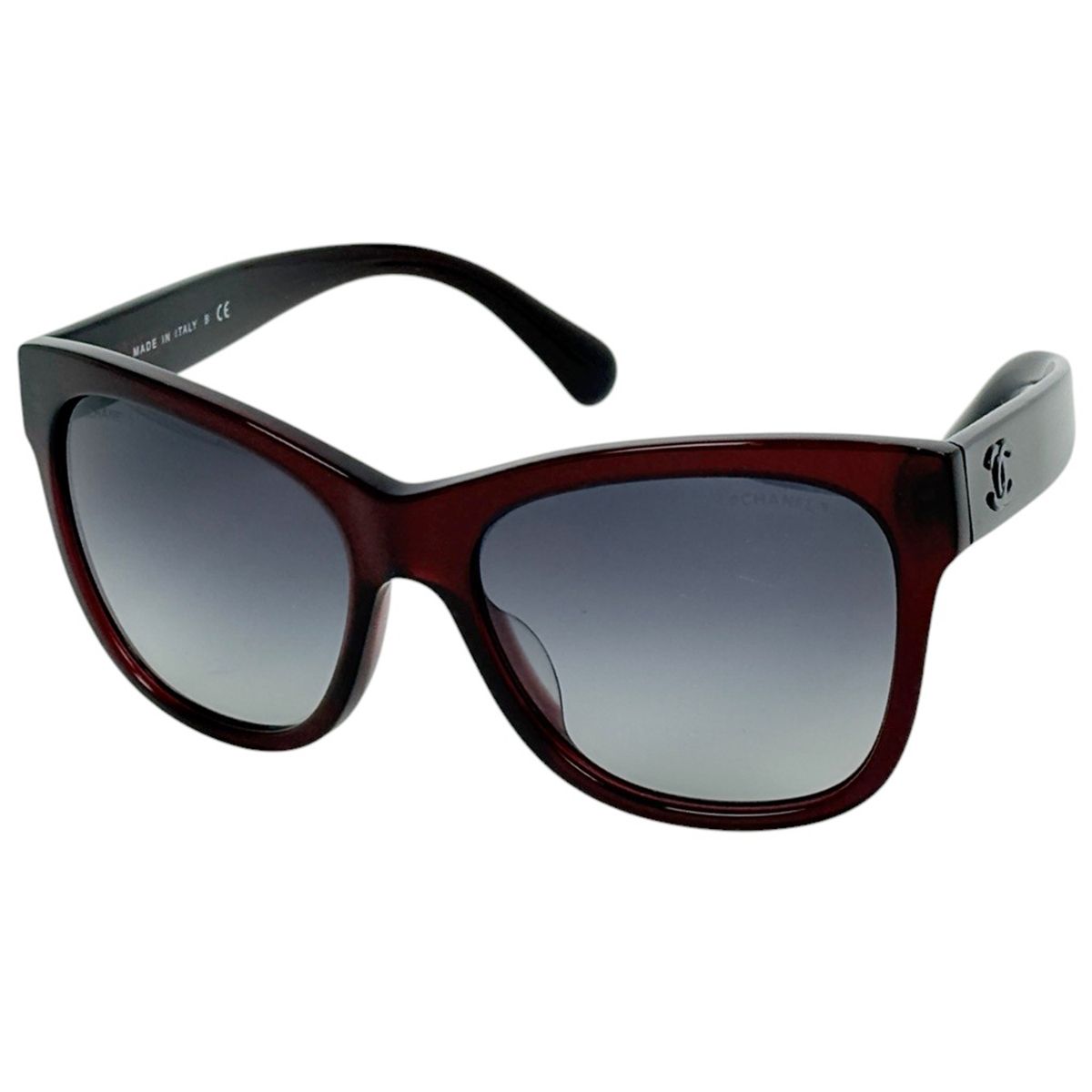 Chanel Sunglasses CC Logo Gradient Eyewear Acetate Bordeaux