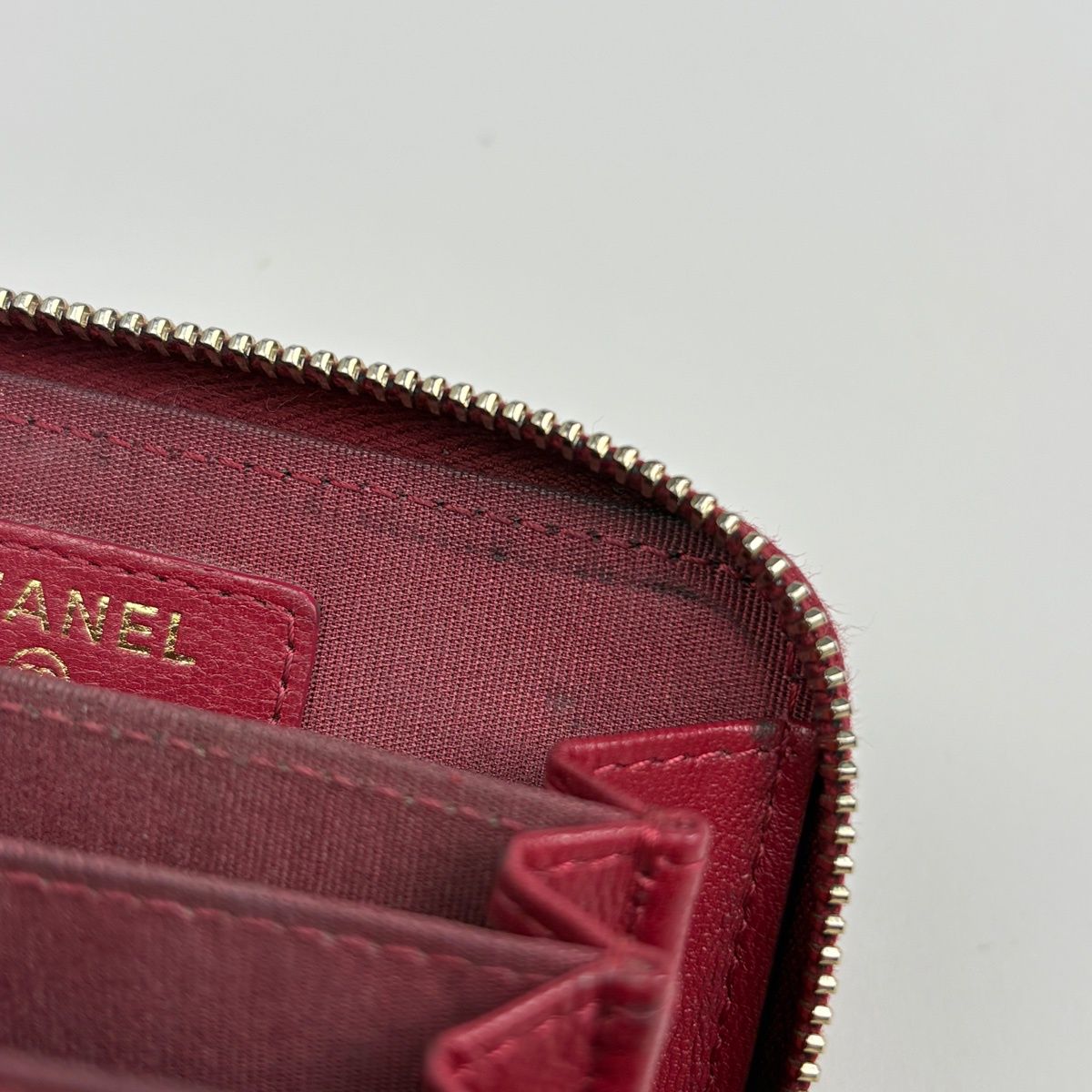 Chanel Coin Case CC Logo Zip Around Leather — view 7