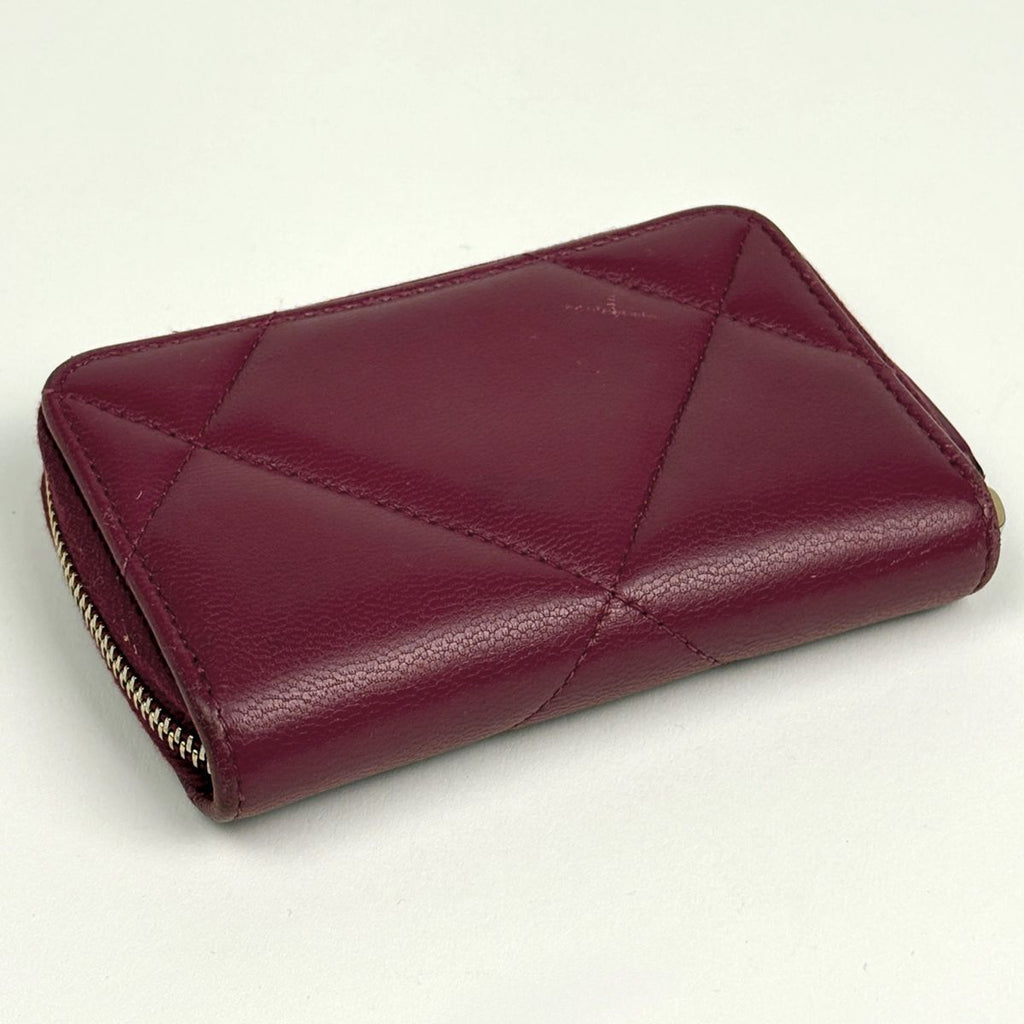 Chanel Coin Case CC Logo Zip Around Leather — view 2