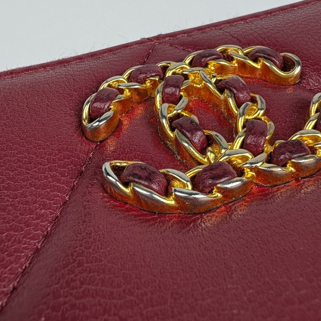 Chanel Coin Case CC Logo Zip Around Leather — view 4