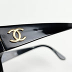 Chanel Sunglasses CC Logo Eyewear Acetate Black — view 4
