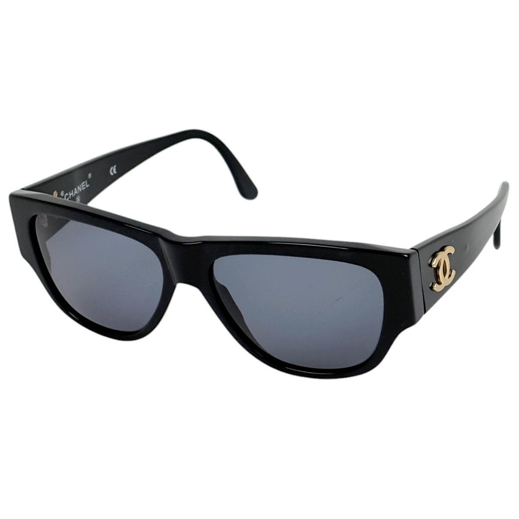 Chanel Sunglasses CC Logo Eyewear Acetate Black