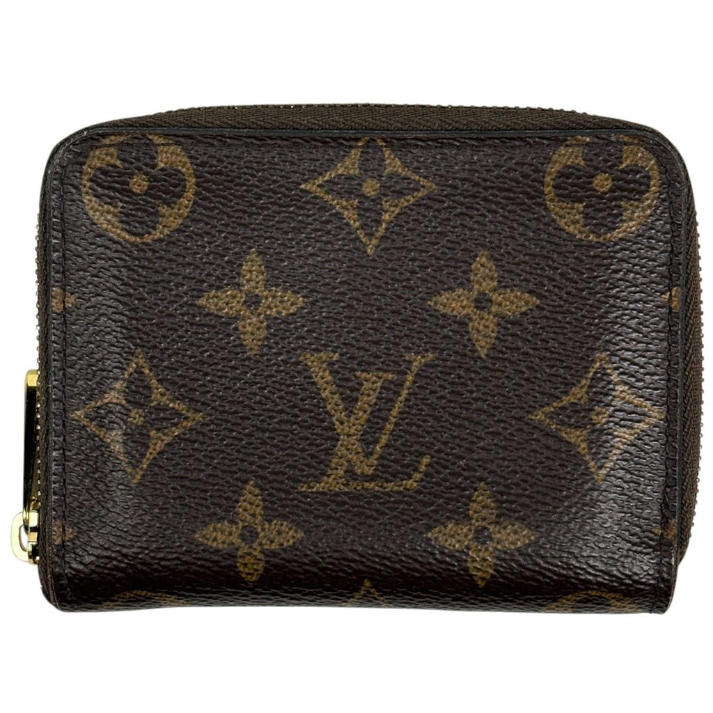 Louis Vuitton Coin Case Round Zip Monogram Brown