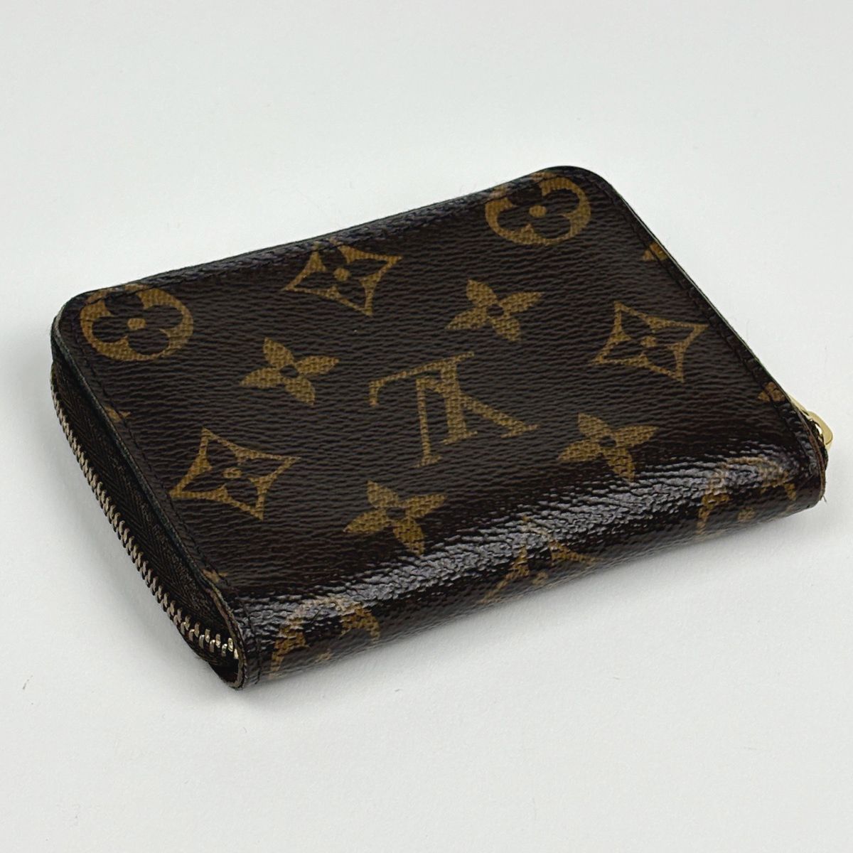 Louis Vuitton Coin Case Round Zip Monogram Brown — view 2