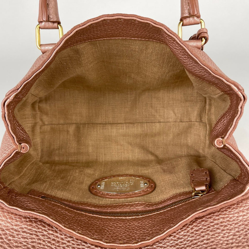Fendi Handbag Selleria Mini Linda Leather Pink — view 7