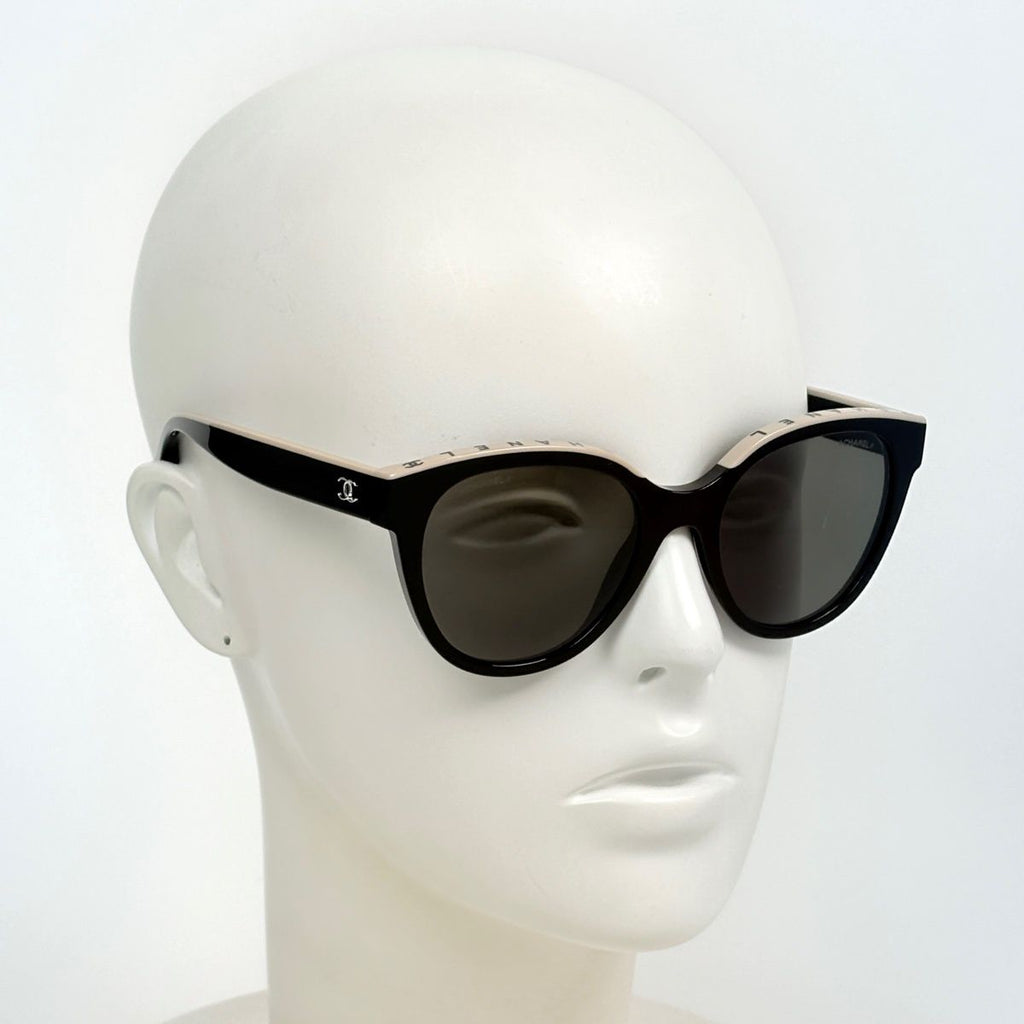 Chanel Sunglasses CC Logo Eyewear Acetate Black — view 6