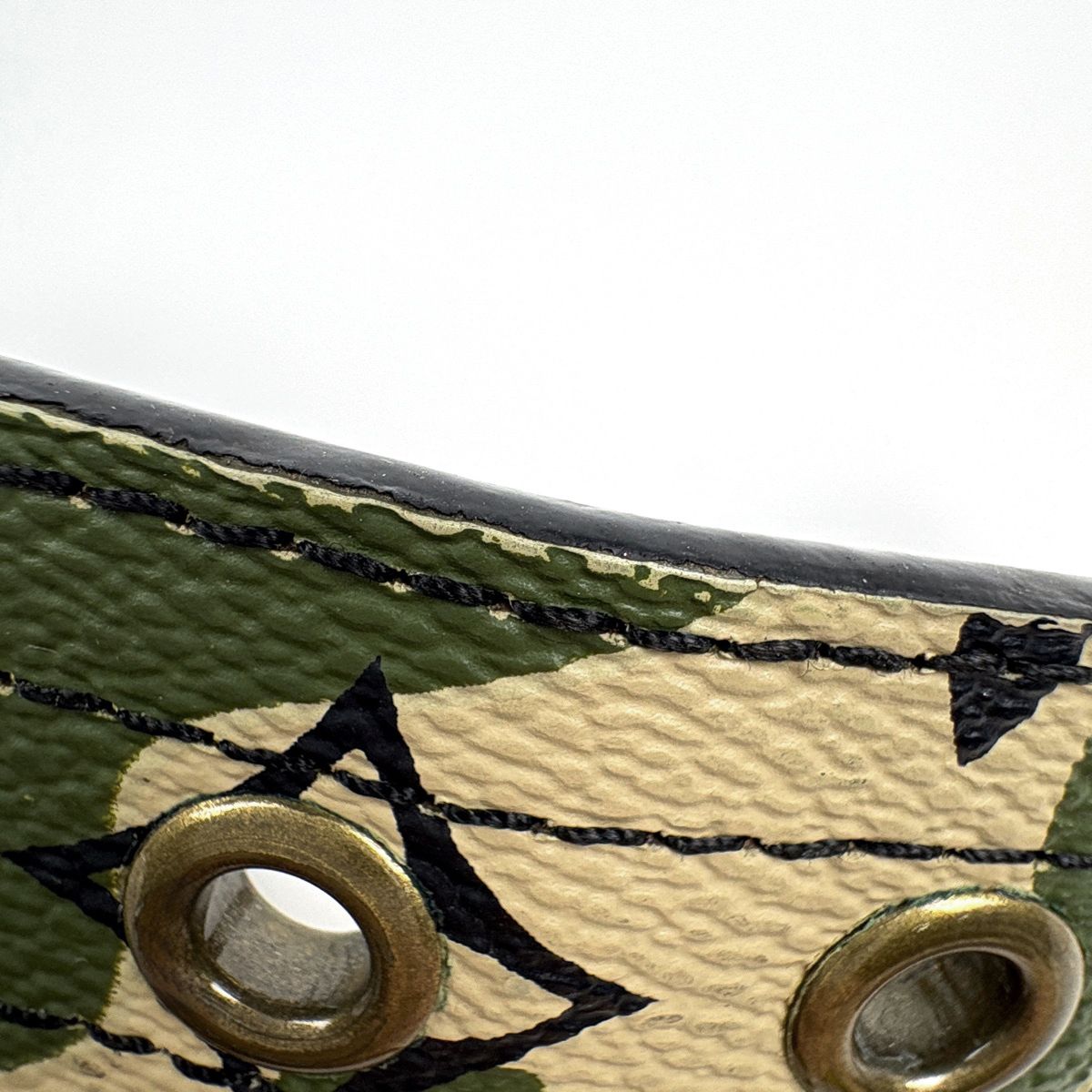 Louis Vuitton Ceinture Monogram Moflage Belt Takashi Murakami Leather Green — view 6
