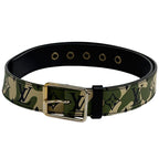 Louis Vuitton Ceinture Monogram Moflage Belt Takashi Murakami Leather Green