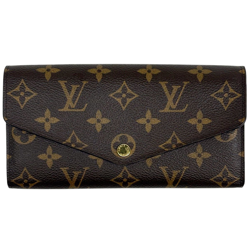 Louis Vuitton Portefeuille Sarah Wallet Bifold Monogram Brown