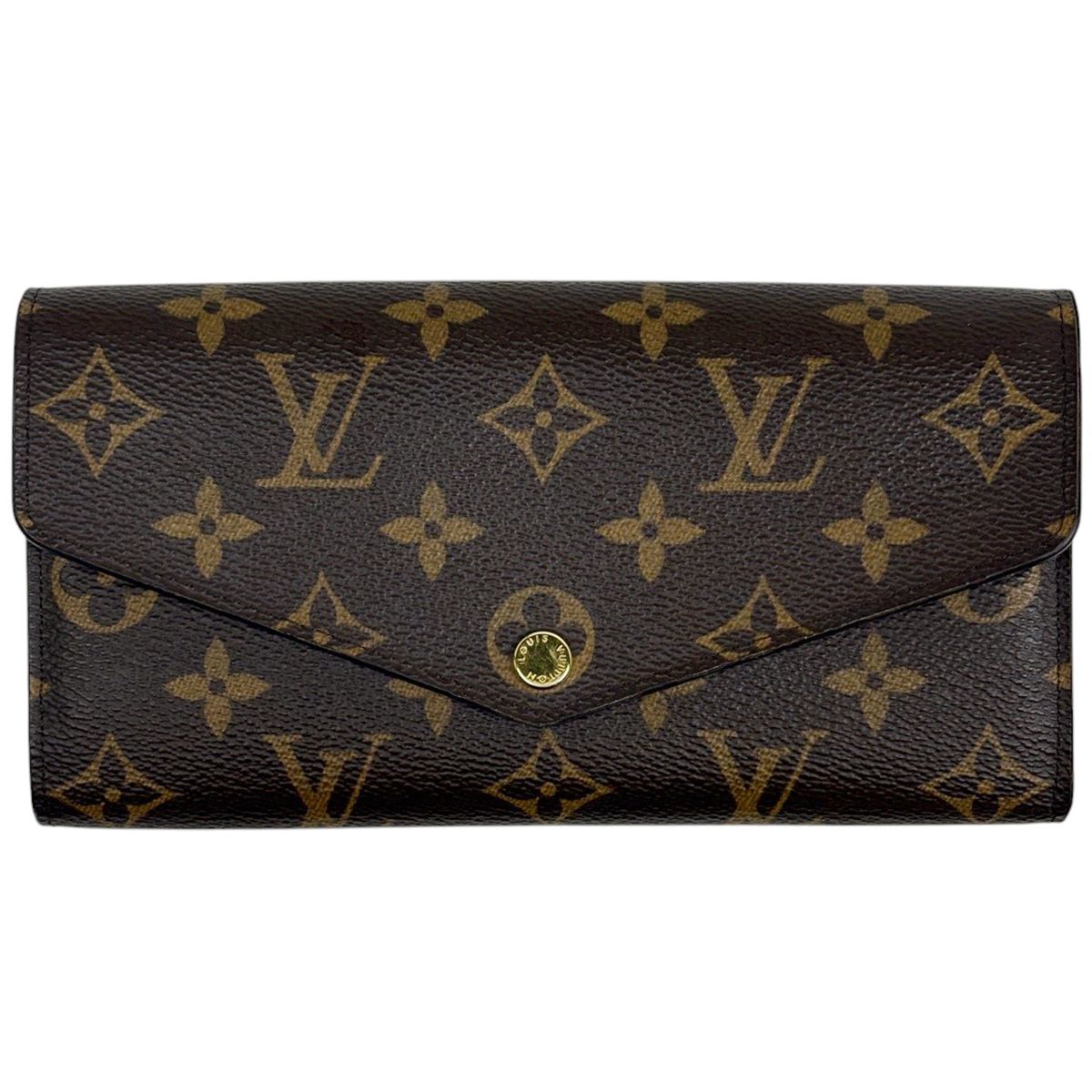 Louis Vuitton Portefeuille Sarah Wallet Bifold Monogram Brown