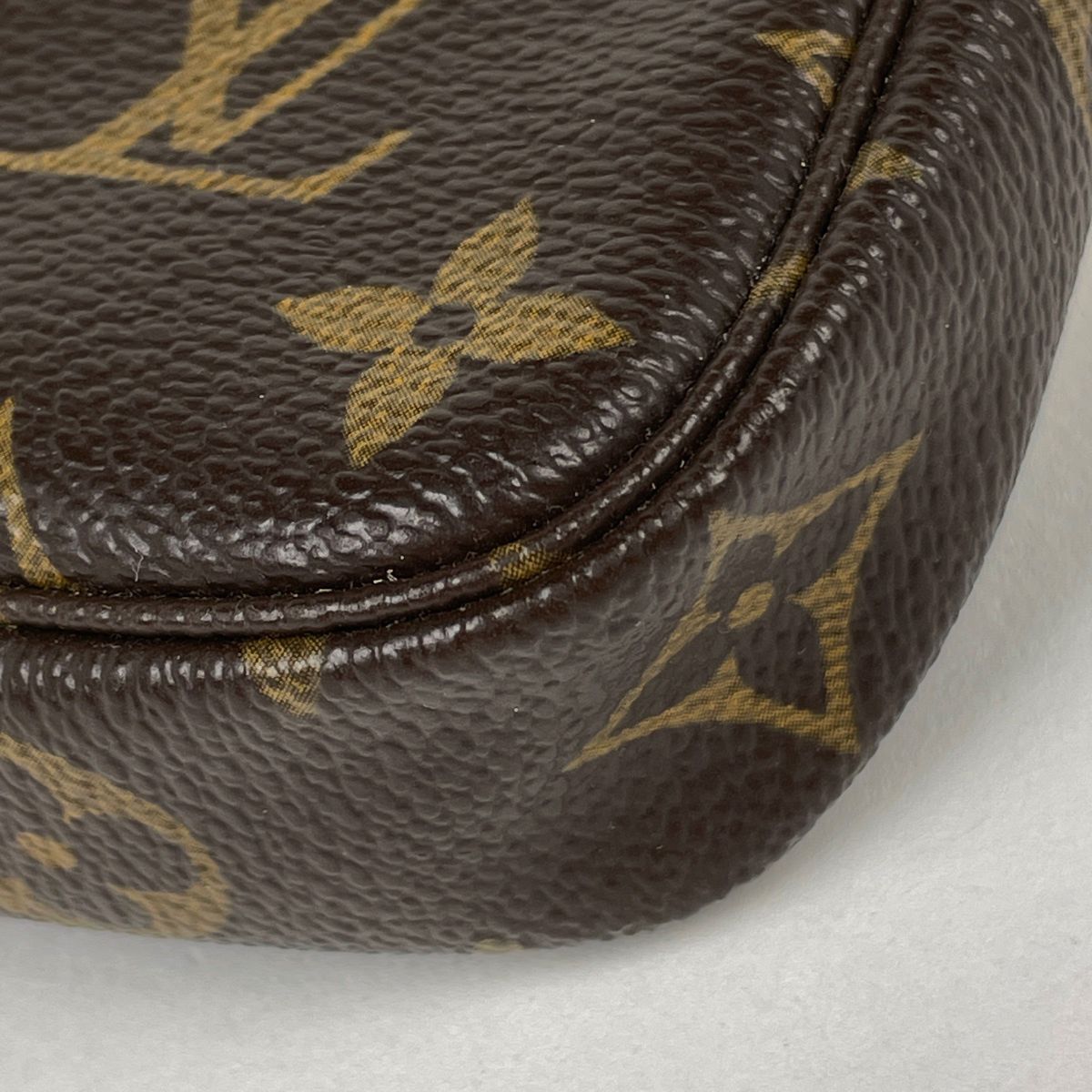 Louis Vuitton Mini Pochette Soirle Pouch Monogram Brown — view 3