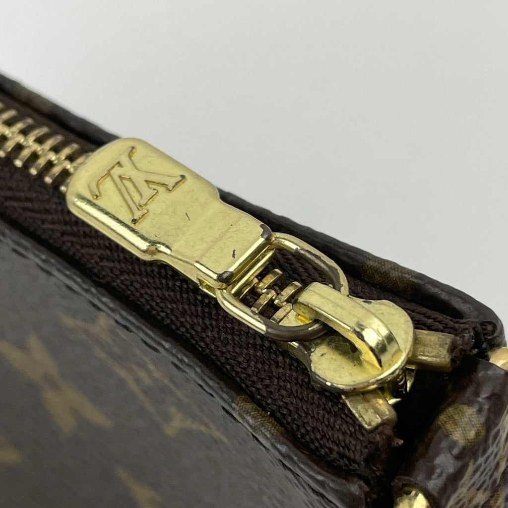 Louis Vuitton Mini Pochette Soirle Pouch Monogram Brown — view 5