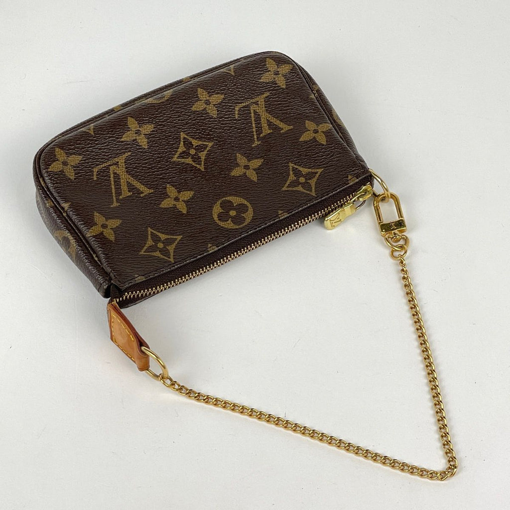 Louis Vuitton Mini Pochette Soirle Pouch Monogram Brown — view 6