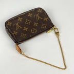 Louis Vuitton Mini Pochette Soirle Pouch Monogram Brown — view 6