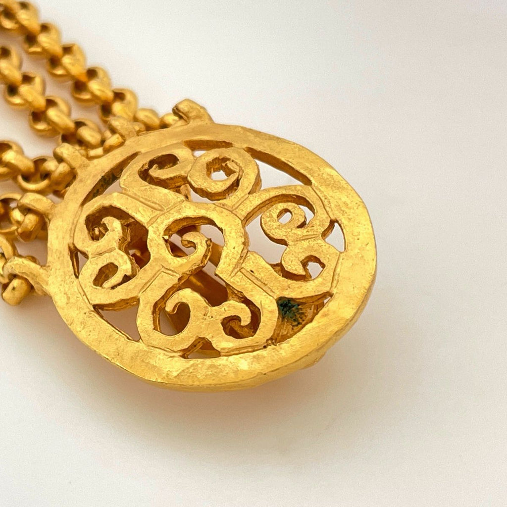 Chanel Earrings CC Logo Gold Plated — view 4