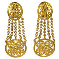 Chanel Earrings CC Logo Gold Plated