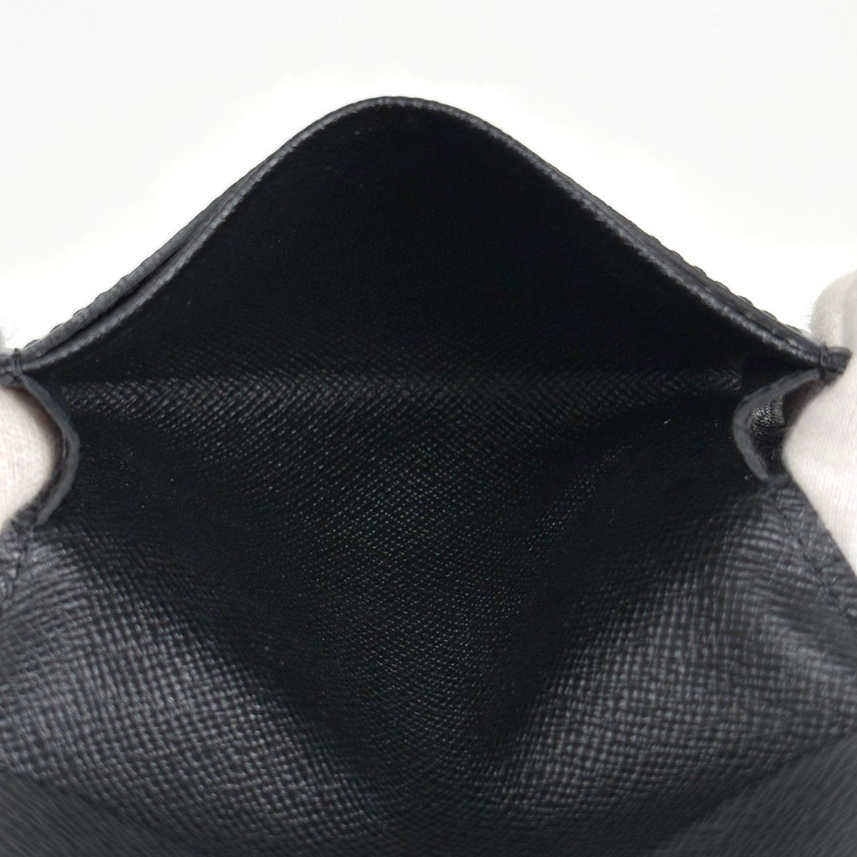 Louis Vuitton Envelope Carte de Visite Card Case Holder Business Taiga Noir — view 6