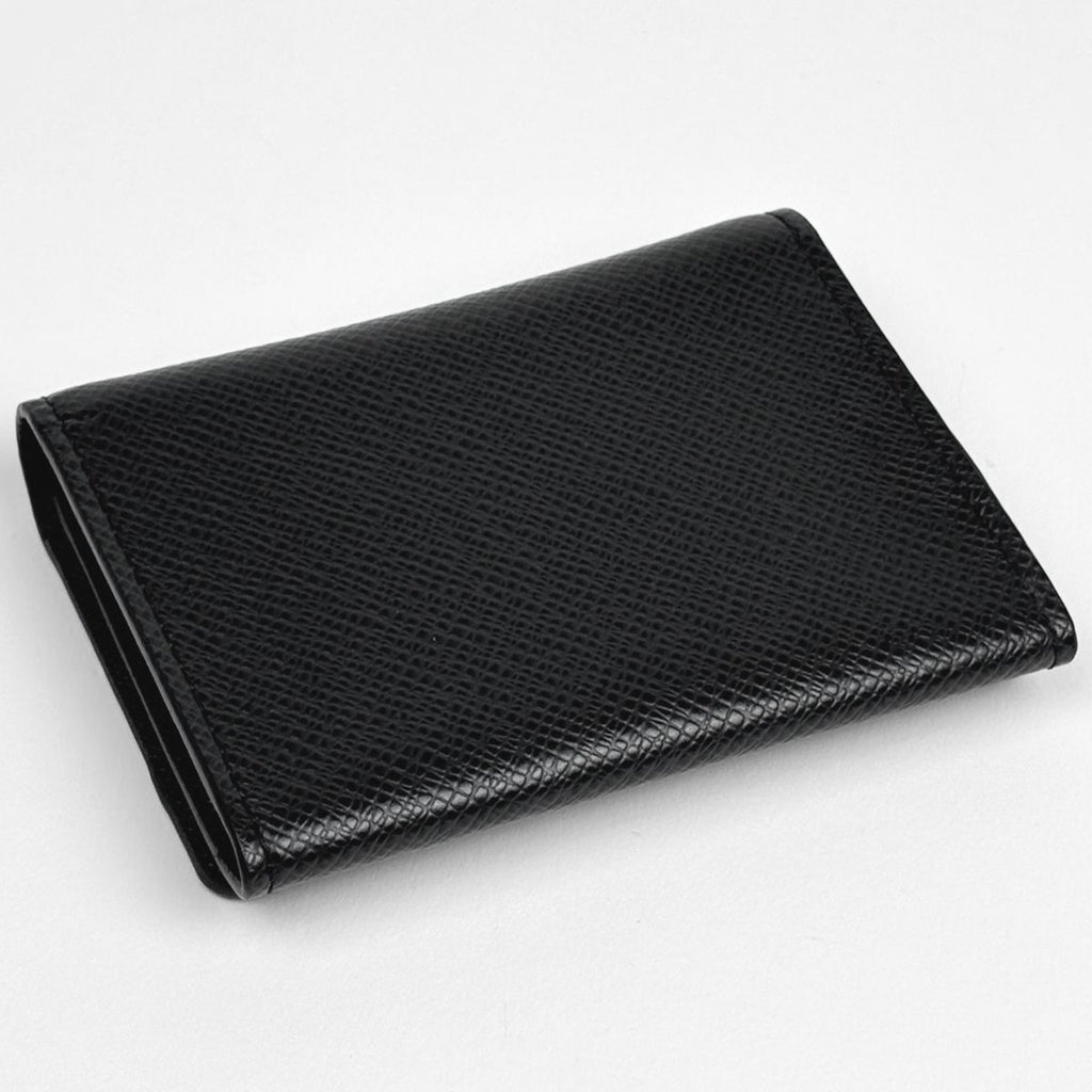Louis Vuitton Envelope Carte de Visite Card Case Holder Business Taiga Noir — view 2