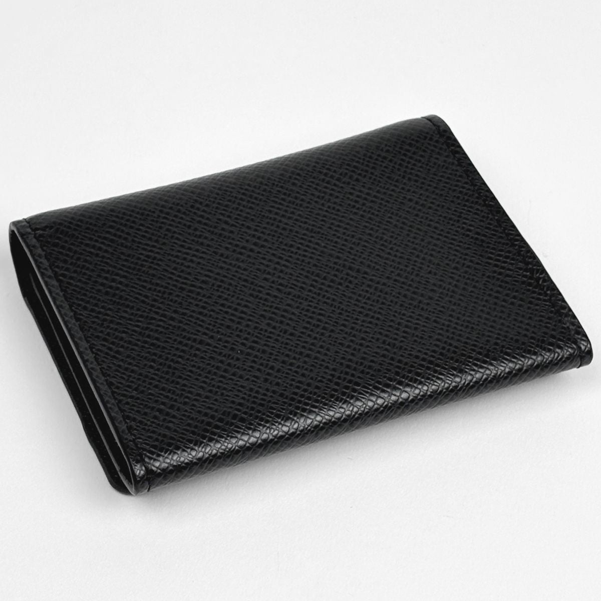 Louis Vuitton Envelope Carte de Visite Card Case Holder Business Taiga Noir — view 2