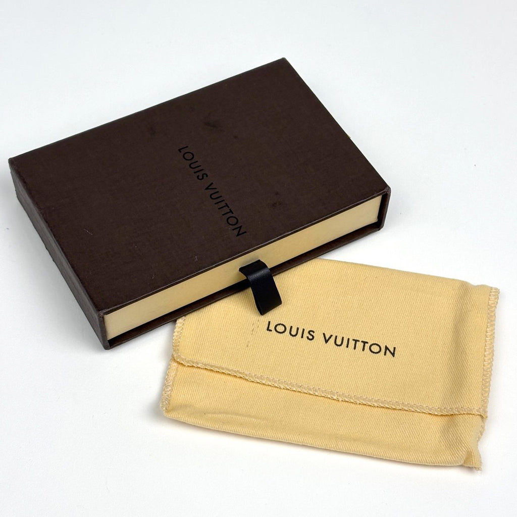 Louis Vuitton Envelope Carte de Visite Card Case Holder Business Taiga Noir — view 8
