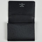 Louis Vuitton Envelope Carte de Visite Card Case Holder Business Taiga Noir — view 7