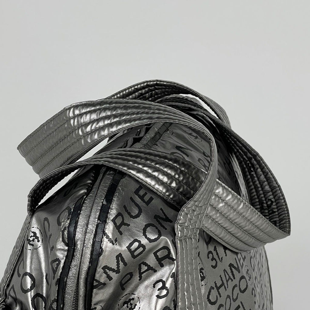 Chanel Unlimited Tote Nylon Silver — view 5