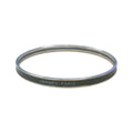 Hermes Uni Bracelet Enamel Bangle Black