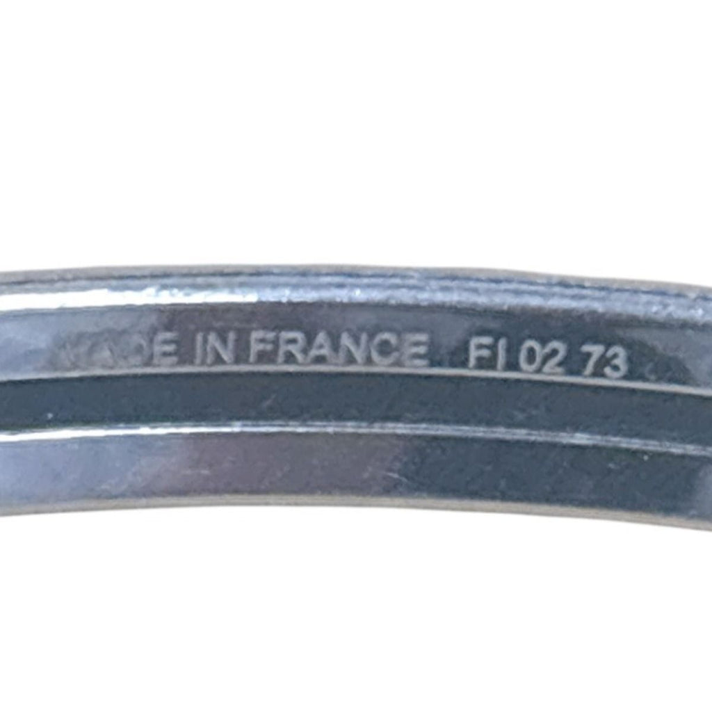 Hermes Uni Bracelet Enamel Bangle Black — view 5